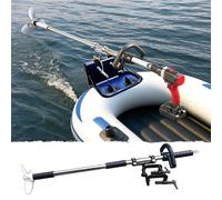 Portable Aluminum Drill Propeller for Kayak, Small Boat Underwater Trolling Motor, Cordless Drill Powered Propeller/Emergency Paddle Kit, with Clamp Bracket(With Clamp,L-100cm(39 3/8"))