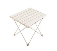 Portable Aluminum Folding Table with Storage BagLightweight Roller Shutter Design for Camping & Outdoor AdventuresDurable Mini Table with Frosted Finish