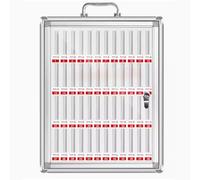 Portable Aluminum Mobile Phone - Wall-Mounted Storage Box with 6/12/24/36/48/60 Slots for Employee Phones - Durable & Secure Solution (48 Slots)