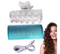, Portable Aluminum Painted Ceramic | 8.5CM Small USB Heating Tool, Self Adhesive Roll Creates Korean Air Bangs For Hair Types At Home Or Travel 120G