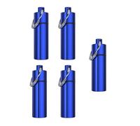 Portable Aluminum Pillbox for Backpacking Hiking Storage Container Pills Bottle for Mountaineering Camping Pills Storage