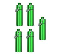 Portable Aluminum Pillbox for Backpacking Hiking Storage Container Pills Bottle for Mountaineering Camping Pills Storage