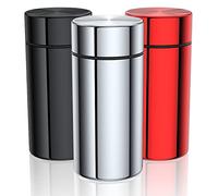 Portable Aluminum Storage Jar 3-Pack, Airtight Smell Proof Metal Bottle, Multipurpose Container for Coffee & Teas, Herb & Spice Container with Screw-Top Lid Lock Odor Proof