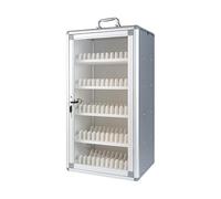 Portable Aluminum Wall Cabinet for Mobile Phones with Lock Secure Storage for Offices Schools & Public Spaces (55 x 26.5 x 20 cm) - & Space-Saving Solution