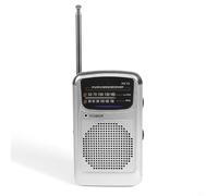 Portable Am Fm Pocket Digital Radio With Dual Band Receiver And Built-In Speaker, Battery Operated Abs Housing For Outdoor, Travel, And Everyday Listening(grey)