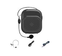 Portable Amplifier with Headset Microphone for Teachers' Classroom Instruction High-Volume Portable Amplifier Black