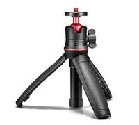 Portable and Flexible Tripod, Mini Desktop Tripod Stand for Gopro Action Camera Selfie Stick with Mobile Phone Clip, Compatible with iPhone Android Phone