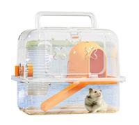 Portable and portable orange hamster cage lightweight handheld Hamster Travel Cage