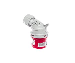 Portable Angle Plug 16A 5P 400V Red IP44 TWIST 7415-6