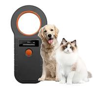 Portable Animal Tag Reader, Electronic Chip Tracker with Dual Frequency Read, 0-30cm Reading Distance, Stores 128 Pieces of Information for Livestock