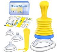 Portable Anti Choking Device Kit for Children and Adult, Choking Rescue Device Helps to Remove Clogged Objects, Includes 4Packs Different Size Mask XS/S/M/L & Hook, Supplied by BlessEase