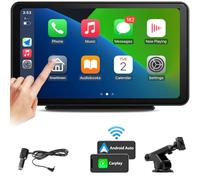 Portable Apple Carplay Car Screen Auto Android Wireless Stereo Easy Install 7 Inch IPS Touch Screen Car Play Adapter GPS Navigation