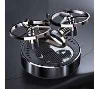 Portable Aromatherapy Car Freshener, Powered by Solar Energy for a Fresh Interior Space (Black)