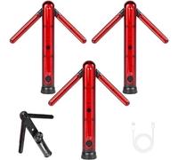 Portable Arrow Safety Light 3-Pack, Hand-Held Red Arrow LED Traffic Safety Baton, Expandable Signal Emergency Road Flares with Detachable Magnetic Base, Car Kit for Road Warning(3 PCS)