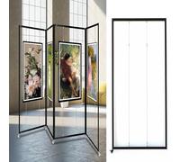 Portable Art Display Stand Set - 8pcs 120x250cm Easels for Paintings, Weddings & Events - Versatile Advertising Panels for Commercial Marketing & Exhibitions