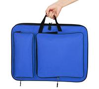 Portable Art Portfolio Case Waterproof A3 Drawing Board Bag Artwork Portfolio Carry Case Art Artist Folder Case Student Portfolio Drawing Painting Sketch Bag for Palette Paints Brushes Pencils