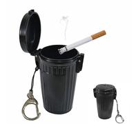 Portable Ashtray - Travel ashtray with C-Clasp, Metal Cigarette Bin for Outdoor Use, Compact Pocket Ashtray for Cigarettes, Convenient Smoking Accessory, Your cigarette ash won't go anywhere.