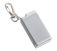 Portable Ashtray with Lid Iron Silver for Daily Travel Smokers