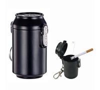 Portable Ashtray with Lid Pocket Ashtray Mini ashtray with metal clasp Alloy Material Compact and Lightweight Ideal for Camping Hiking Picnics and Everyday Use