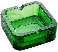Portable Ashtrays Simple Crystal Creative Trumpet Boutique Ashtray Room Hotel Bedroom Bar Exquisite Glass Decorative Small Ashtray Home Table Ash Trays (Color : Green Size : 7.3 * 3.5cm)-9.2 * 3.8