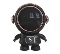 Portable Astronaut Hanging Neck Fan USB Rechargeable with Bladeless Cooling and 500mAh Battery for Hiking, Gym, and Work (black)