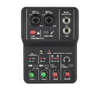 Portable Audio Interface Professional Mini USB External Sound Card Mixer 48V Computer Guitar Studio PC Record