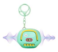 Portable Audio Recorder - Cartoon Keychain Logger | Compact Size Unit with Long Capture Time, Alloy Housing featuring Button Control, Digital Voice Form, Hidden Sound Tool for Notes