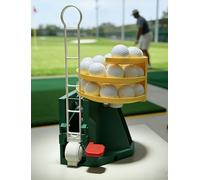 Portable Automatic Golf Ball Tee Machine, Golf Ball Dispenser for Indoor Outdoor Driving Range Swing Practice(Red)