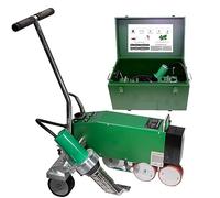 Portable Automatic Hot Air Welder with Overlap Nozzle and Traveling Edge Kit for Roof Installation