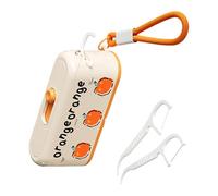 Portable Automatic Popup Floss Dispenser with Refillable Design and Hygienic Storage for Travel Home Offices Use Lovely Fruit Floss Holder