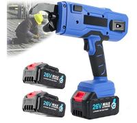 Portable Automatic Rebar Tie Gun, 8-32mm Bundling Range, 9-speed Adjustment, Lithium Battery Rebar Tying Device with 2pcs 5200mAh Batteries, for Construction Sites