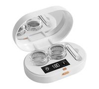 Portable Automatic Ultrasonic Contact Lens Cleaner with Type-C Charging | 3.9x2.6 Inch Travel Case | 3-Minute Deep Cleaning Device | 2W Battery-Free Case for Glasses | Compact Eyewear Care Tool
