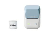 Portable B1 English Label Printer Handheld Thermal Device For Barcode QR Code Stickers Compatible With Standard Color Paper Rolls(Be 50x30 3 Rolls)