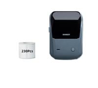 Portable B1 English Label Printer Handheld Thermal Device For Barcode QR Code Stickers Compatible With Standard Color Paper Rolls(Bk 40x30 3 Rolls)