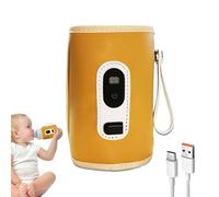 Portable Baby Bottle Bowl - Travel Milk Bowl, Fast Heating Temperature Control, Rechargeable Long Battery Life USB C Charging for Breastmilk Formula and Water | Ideal for Car and Airplane