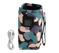 Portable Baby Bottle Warmer | 11.81 Inches USB Bottle Warmer Heater | Quick Heating Baby Bottle-Warmer | Oxford Cloth Type-C Powered Wrap with Anti-Scald & Leakproof Design for Travel Bottle Heating