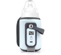 Portable Baby Bottle Warmer Bag, USB Bottle Warmer Heater, 5 Gears Adjustable Bottle Warmer Cover with LCD Display for Milk and Food
