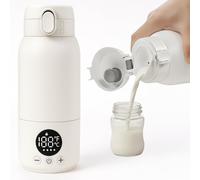 Portable Baby Bottle Warmer - Bottle Warmer Baby On The Go, 2 Minute Quick Heating, 500 ml Large Capacity, with Sterilisation Function, for Car, Camping and Travel