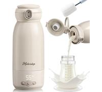 Portable Baby Bottle Warmer, Heat, Keep Warm and Sterilize, 3 Minutes Fast Heating 500ml, Large 10400mAh Battery, Suitable for Water, Milk