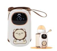 Portable Baby Bottle Warmer with Rapid 18W Heating & Insulation Wrap, Compact Travel-Ready USB Rechargeable 8000mAh for Mam’s On-The-Go Feeding