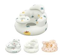 Portable Baby Chair - Lightweight Folding Booster Seat | Inflatable Toddler Seat with Fruit Tray, Baby Support Seat with Built-in Air Pump, Floor and Shower Chair for Babies Aged 3-36 Months