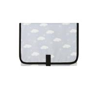 Portable Baby Changing Mat, 68x51cm Waterproof & Wipeable Pad with Built-in Pillow - 3-Layer Design for Diaper Bag, Home, Travel Use (Gray)