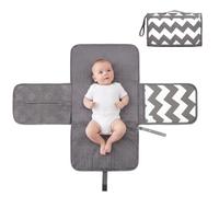 Portable Baby Changing Mat, Foldable Waterproof Travel Change Mat, Grey