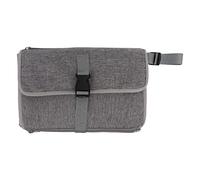 Portable Baby Diaper Changing Mat, Foldable Travel Diaper Changing Pad with Multi Storage Pockets, Soft Skin - Friendly Oxford Cloth, Wet Towel Compartment for Parents on the Go (Grey)