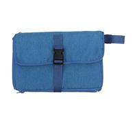 Portable Baby Diaper Changing Mat, Foldable Travel Diaper Changing Pad with Multi Storage Pockets, Soft Skin Friendly Oxford Cloth Changing Station for On the Go Parents (Blue)