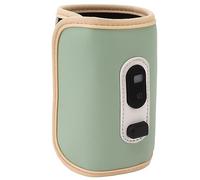 Portable Baby Milk Bottle Warmer USB Digital Display 5 Speeds for Milk Breastmilk Water (Green)