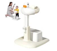 Portable Baby Shower Standing Support, Baby Stand up Shower with Anti-Pinch Adjustable Height and Armrest for Changing Clothes Shower Holder Maker Idea Gift for 8-36 Months