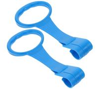 Portable Baby Stand up Rings 1 Pair for Walking Exercise | Pp Build, Smooth Rounded Edges, Lightweight Travel Use, Blue Finish, Simple to Use for Play