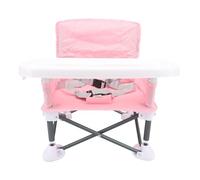 Portable Baby, Sturdy and Versatile Construction Baby Feeding Chair, Practical, Stylish, Comfortable Sitting, Stable Support for Camping (Pink)