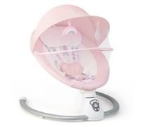 Portable Baby Swing for Newborn - 5 Swing Speeds, 3 Timers, Auto-Swing on Wake, 12 Lullabies + 5 Natural Songs, Toys, Mosquito Net